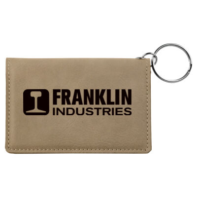 Franklin Industries - Laserable Leatherette Keychain/ID Holder Thumbnail